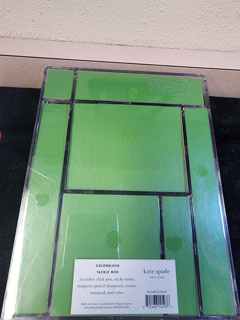 Kate Spade Office Supply Tackle Box Desk Set - Picture 2 of 7